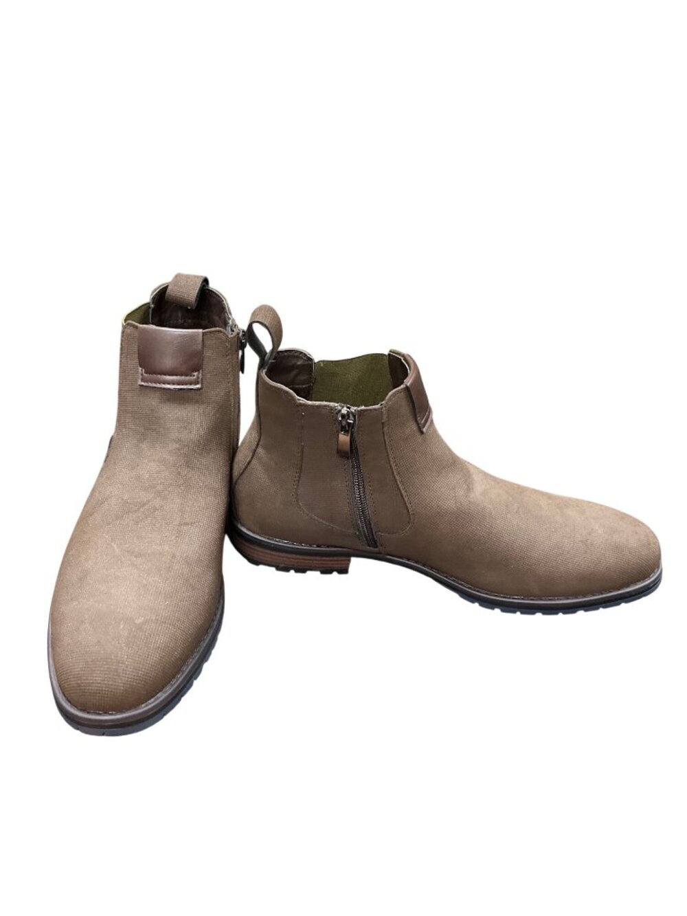 Stacy Adams mens brown faux leather ankle chukka boots sz 9.5 SKU 10-767